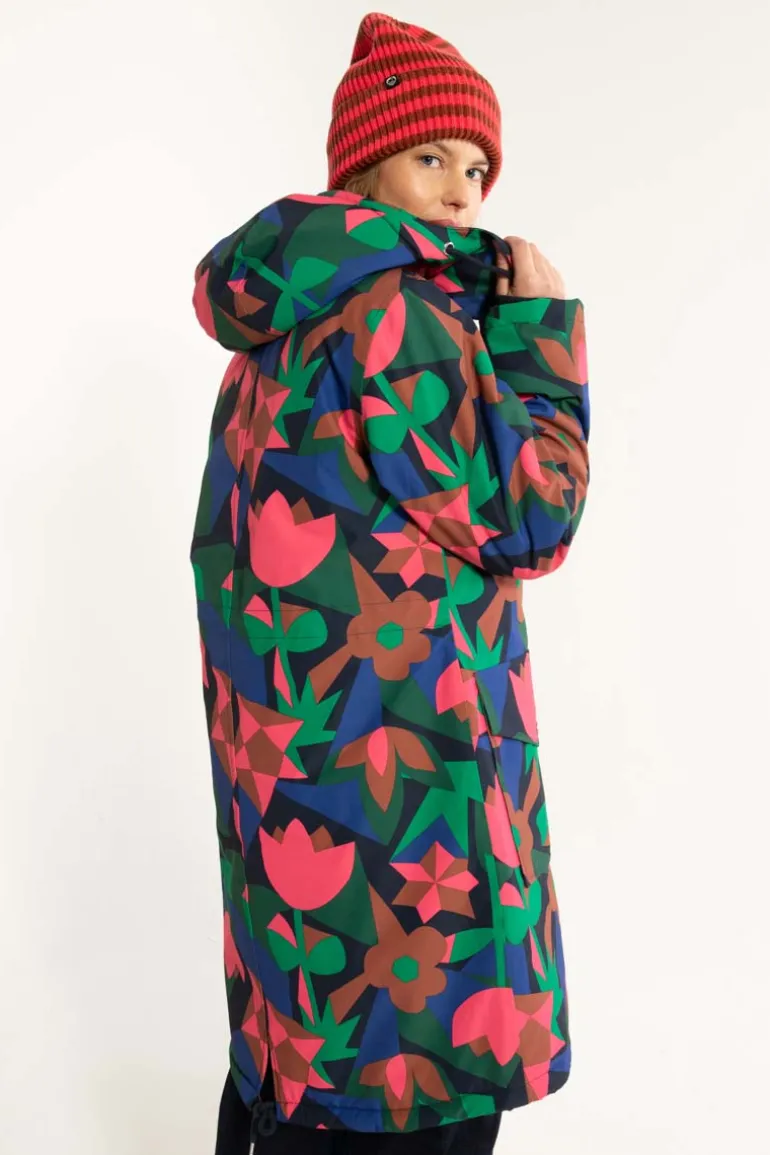 Danefæ Daneturell Winter Coat Dark Navy GEOFLEUR | Dame Vinterfrakker