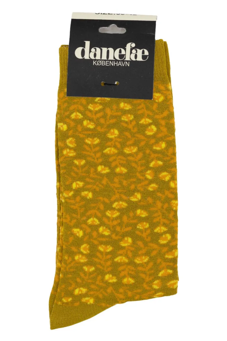 Danefæ Danewalk with me Socks Occer BIG FLEURIE | Dame Strømper