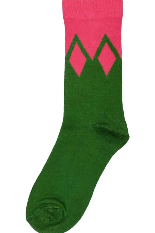 Danefæ Danewalk with me Socks Rasberry/Fall Jungle ICICLES | Dame Strømper