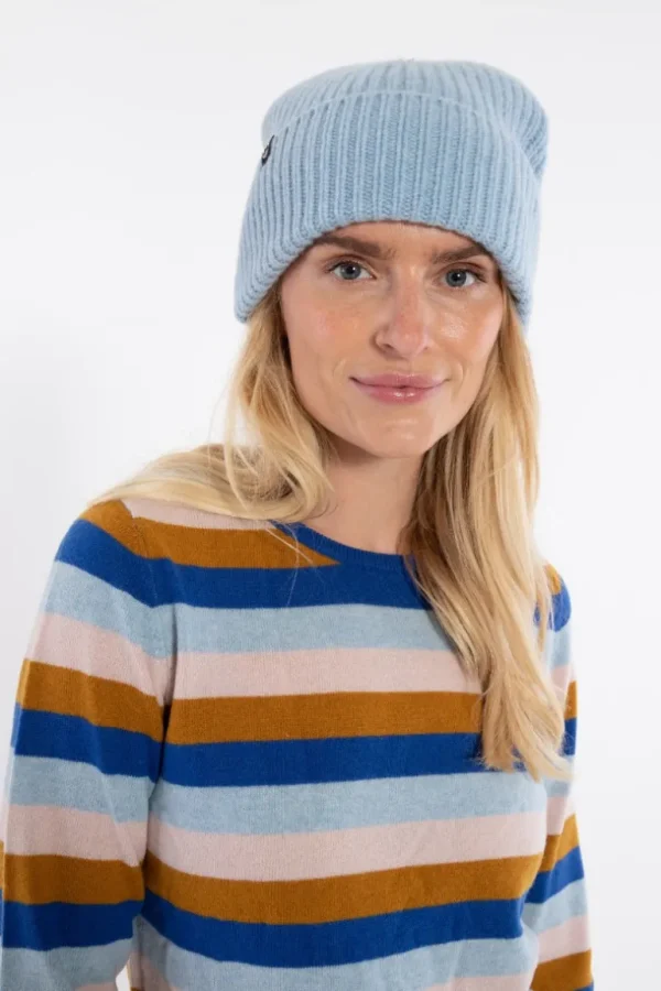 Danefæ Danewarm Thoughts Merino Beanie Light Blue | Dame Huer