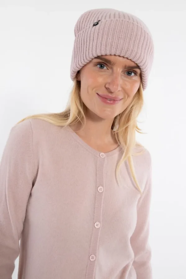 Danefæ Danewarm Thoughts Merino Beanie Powder Pink | Dame Huer