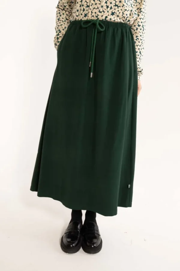 Danefæ Daningrid Ecovero Skirt Dark Forest | Dame Nederdele