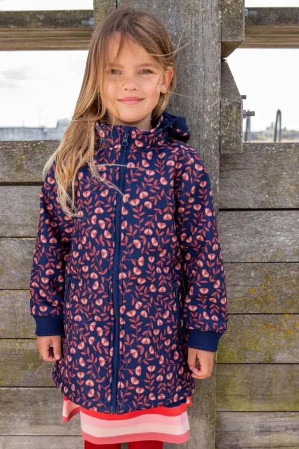 Danefæ Danolivia Softshell Navy/Pink Rust FLUERIE | Børn Softshelljakker