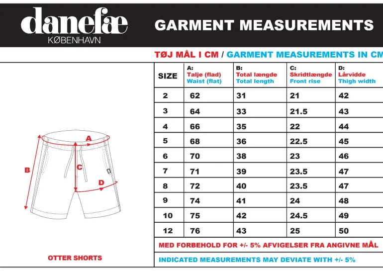 Danefæ Danotter Shorts Spring Green | Børn Shorts