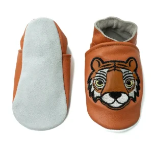Danefæ DYR Playshoe Orange TIGER | Børn Hjemmesko | Sko