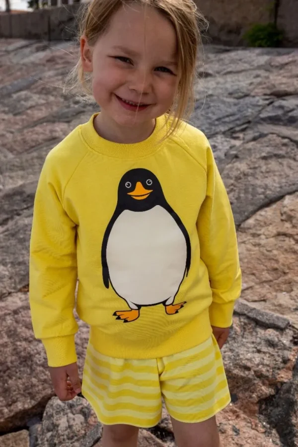 Danefæ Dyrbellow Sweat Bright Yellow PINGVIN | Børn Sweatshirts