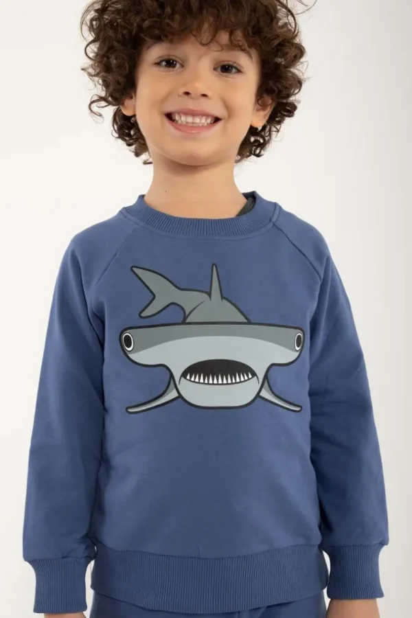 Danefæ Dyrbellow Sweat Cold Blue HAMMERHAJ | Børn Sweatshirts