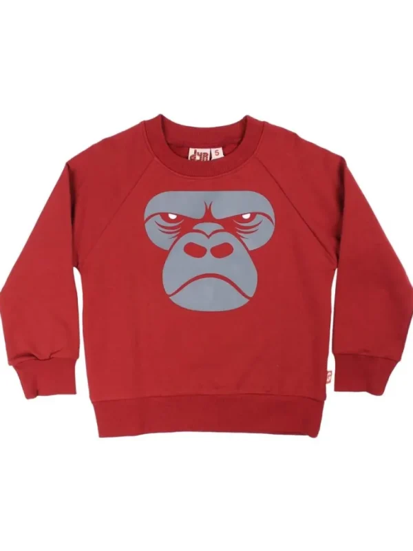 Danefæ Dyrbellow Sweat Dark Red ZOOMGORILLA | Børn Sweatshirts