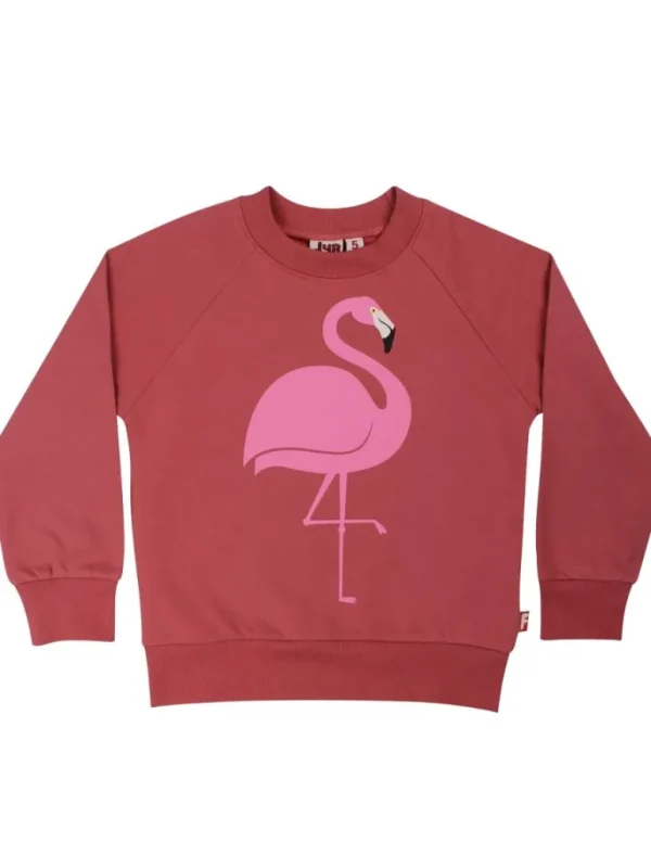 Danefæ Dyrbellow Sweat NOOS Dk Rose FLAMINGO | Børn Sweatshirts