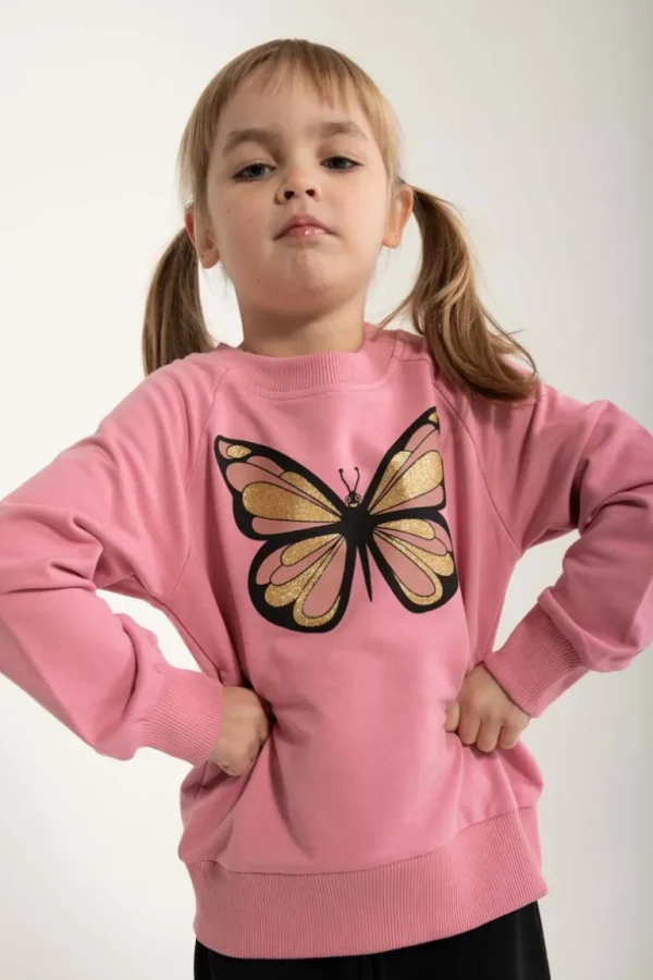 Danefæ Dyrbellow Sweat NOOS Old rose SOMMERFUGL | Børn Sweatshirts