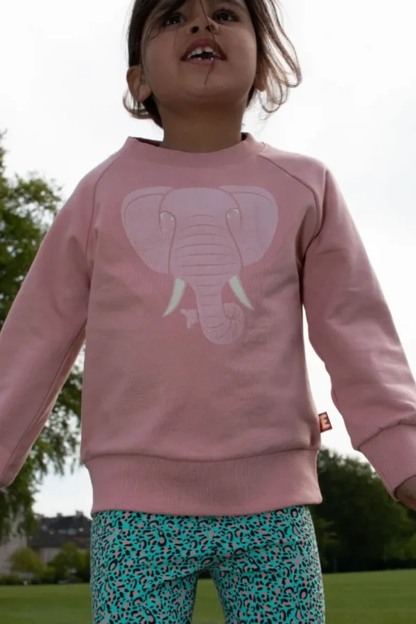 Danefæ Dyrbellow Sweat NOOS Rose Glow ELEFANT | Børn Sweatshirts