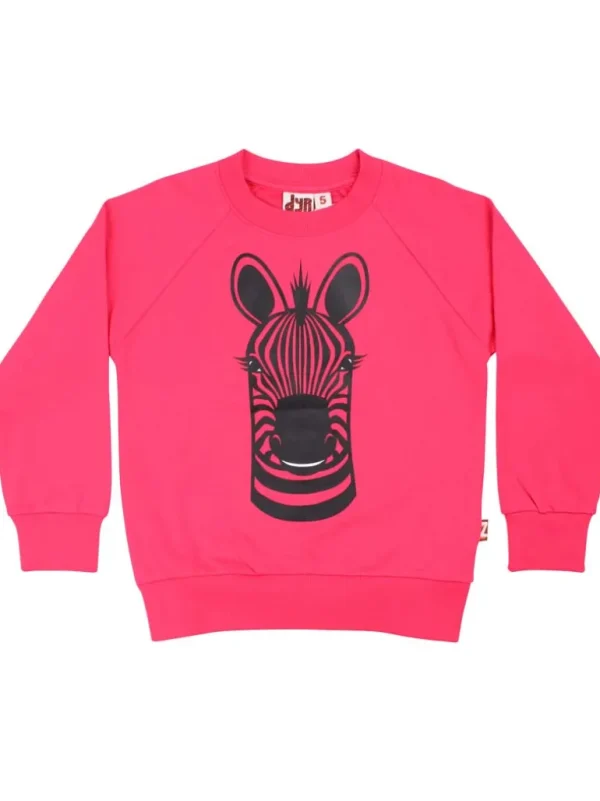 Danefæ Dyrbellow Sweat Power Pink ZEBRA | Børn Sweatshirts