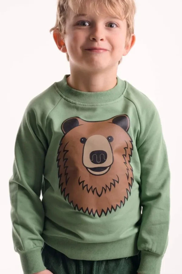 Danefæ Dyrbellow Sweat Sage BRUN BJOERN | Børn Sweatshirts