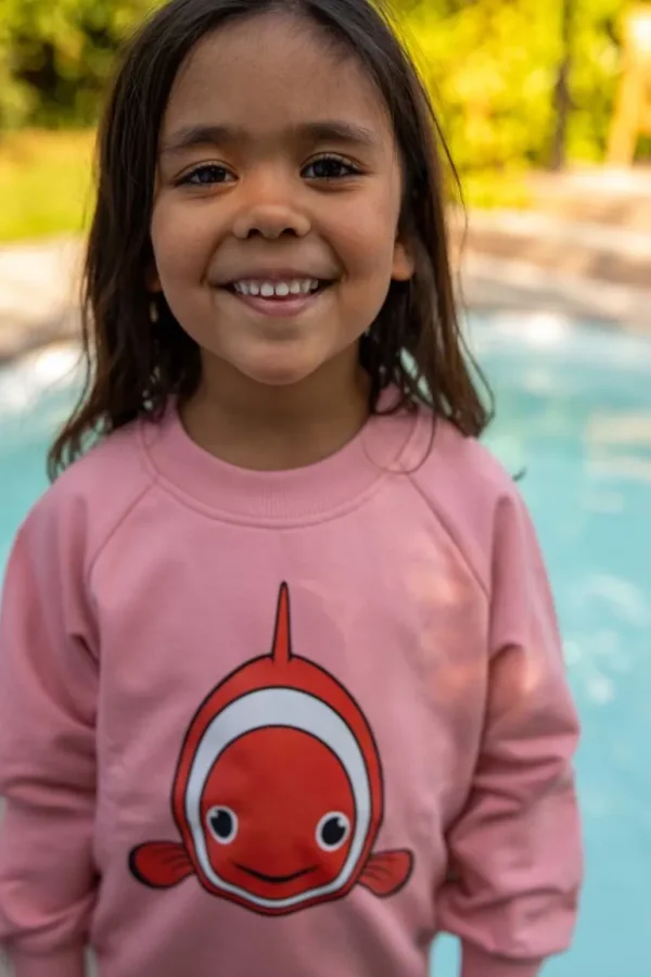 Danefæ Dyrbellow Sweat Vintage Rose KLOVNFISK | Børn Sweatshirts