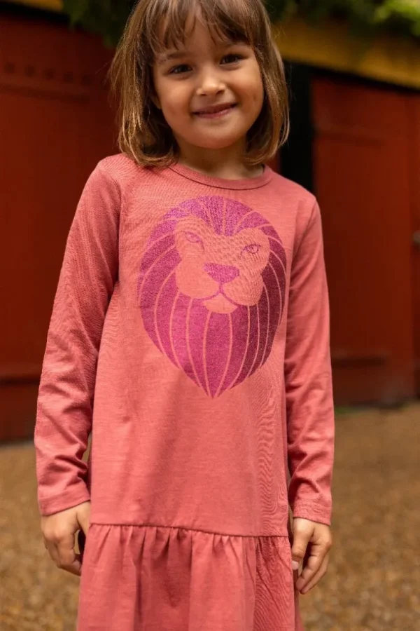 Danefæ Dyrbirdy Dress Dk Rose LØVE | Børn Kjoler