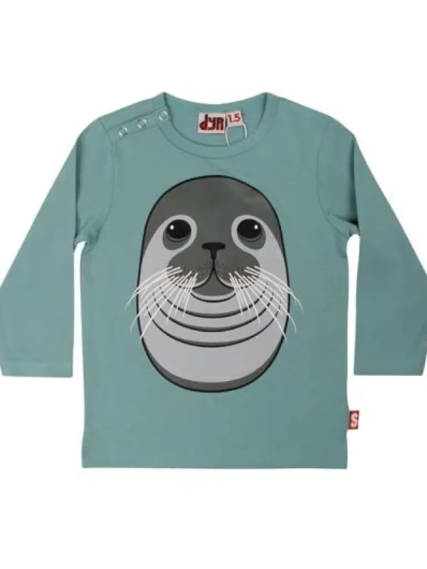 Danefæ Dyrcritter Baby T Lt teal SAEL | Bluser
