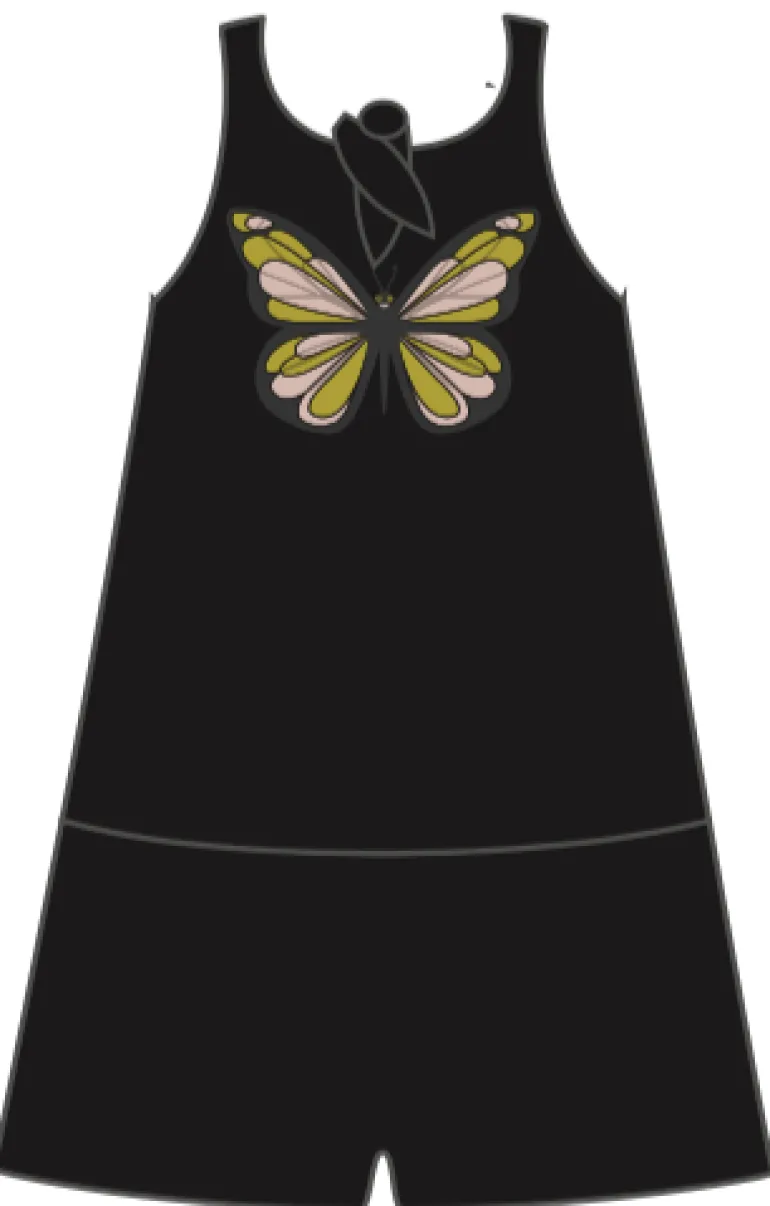 Danefæ Dyrcroco Suit Black SOMMERFUGL | Børn Buksedragter