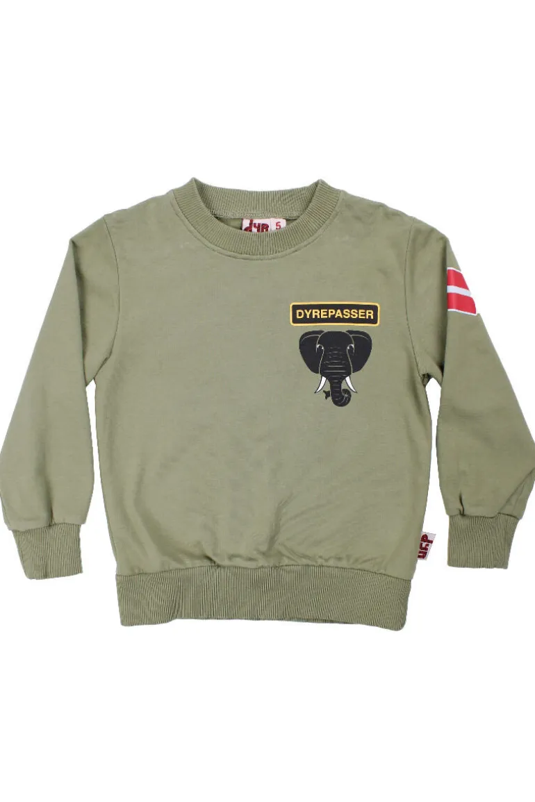 Danefæ Dyrepasser Sweat Sage ELEFANT | Børn Sweatshirts