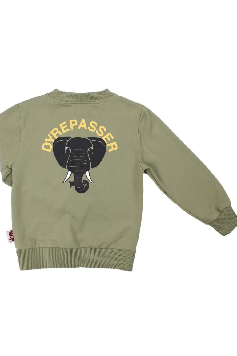 Danefæ Dyrepasser Sweat Sage ELEFANT | Børn Sweatshirts