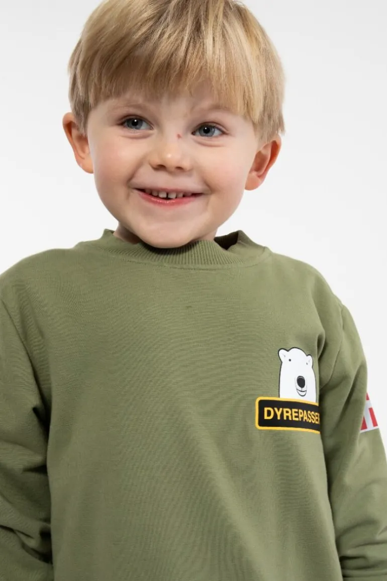 Danefæ Dyrepasser Sweat Sage ISBJOERN | Børn Sweatshirts