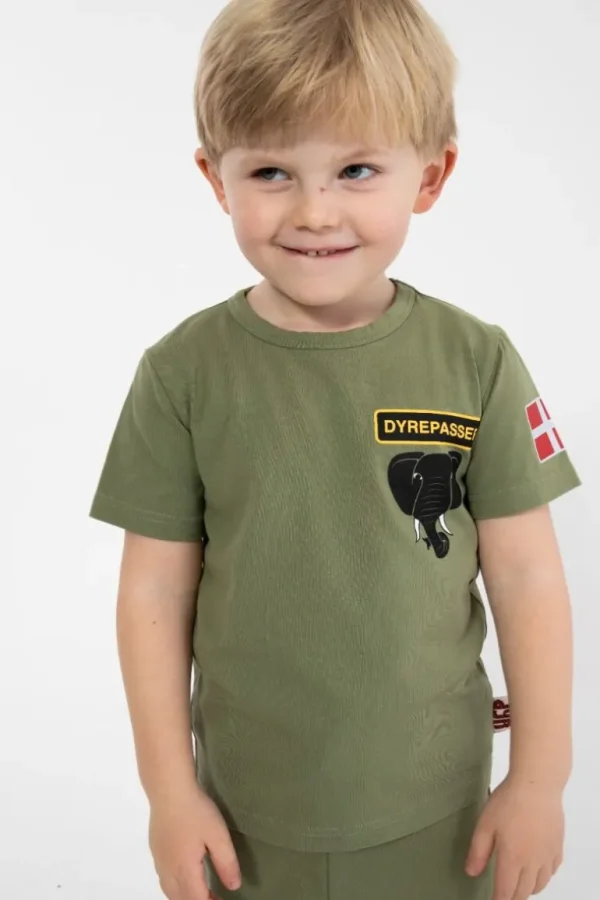 Danefæ Dyrepasser T-shirt Sage ELEFANT | Børn T-shirts