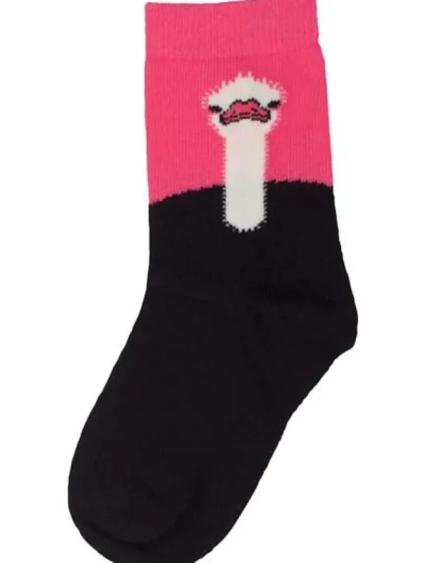 Danefæ Dyrgalop socks Candy Pink/Black STRUDS | Børn Strømper