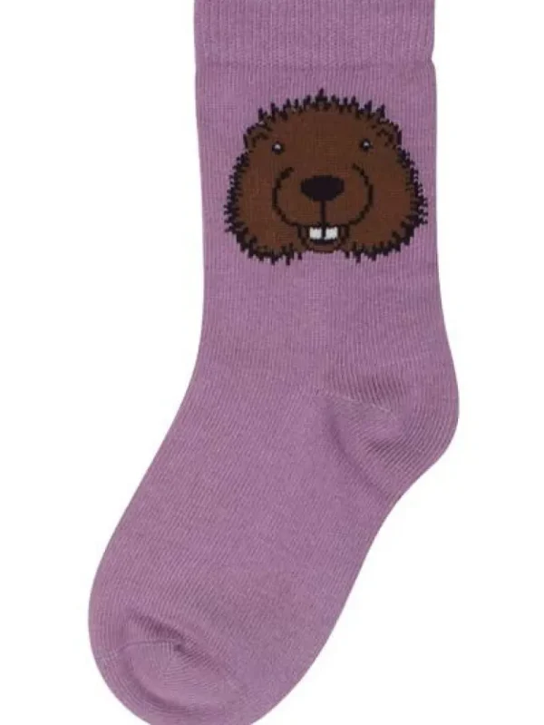 Danefæ Dyrgalop socks Grey Pink BEAVER | Børn Strømper