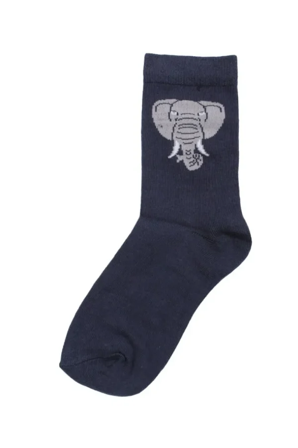 Danefæ Dyrgalop socks Navy ELEFANT | Børn Strømper