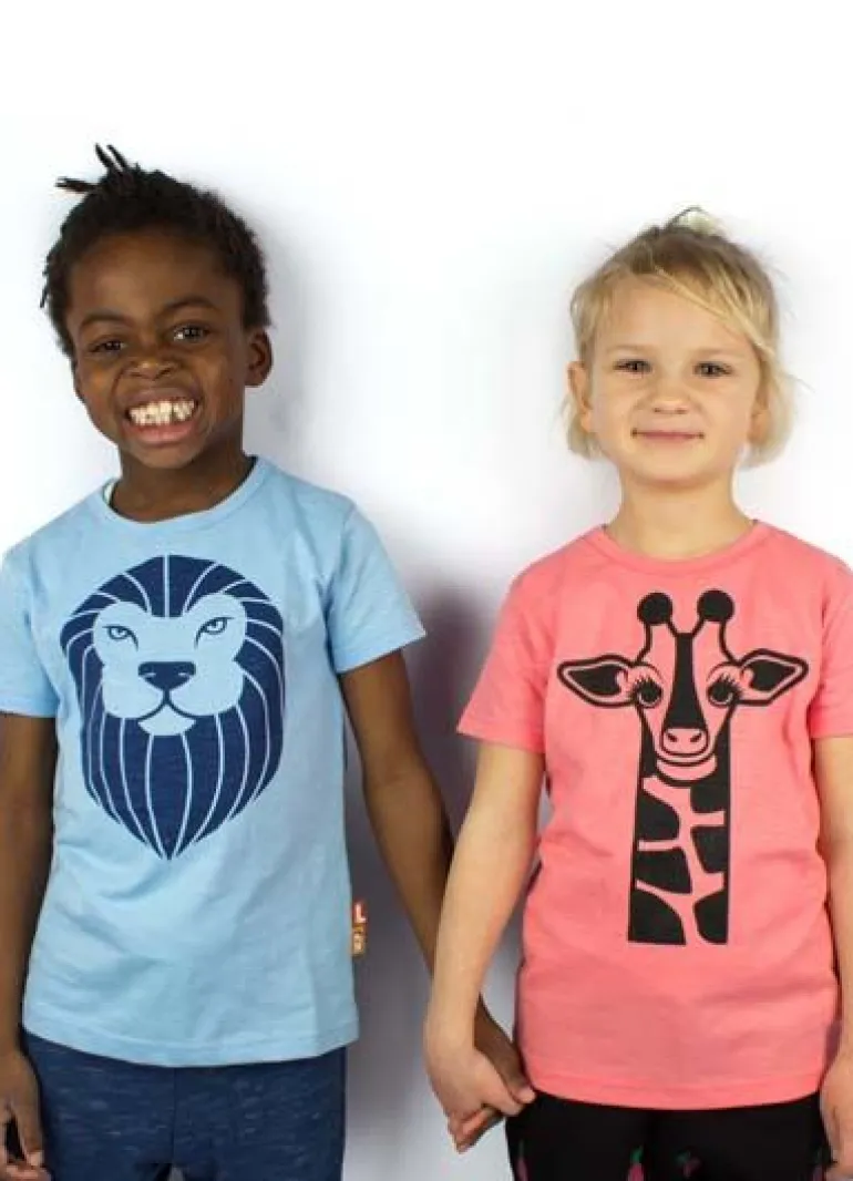 Danefæ Dyrgrowl Dinnhjaelp Mad Coral GIRAF | Børn T-shirts