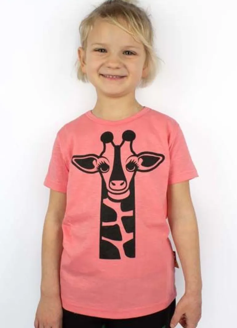 Danefæ Dyrgrowl Dinnhjaelp Mad Coral GIRAF | Børn T-shirts
