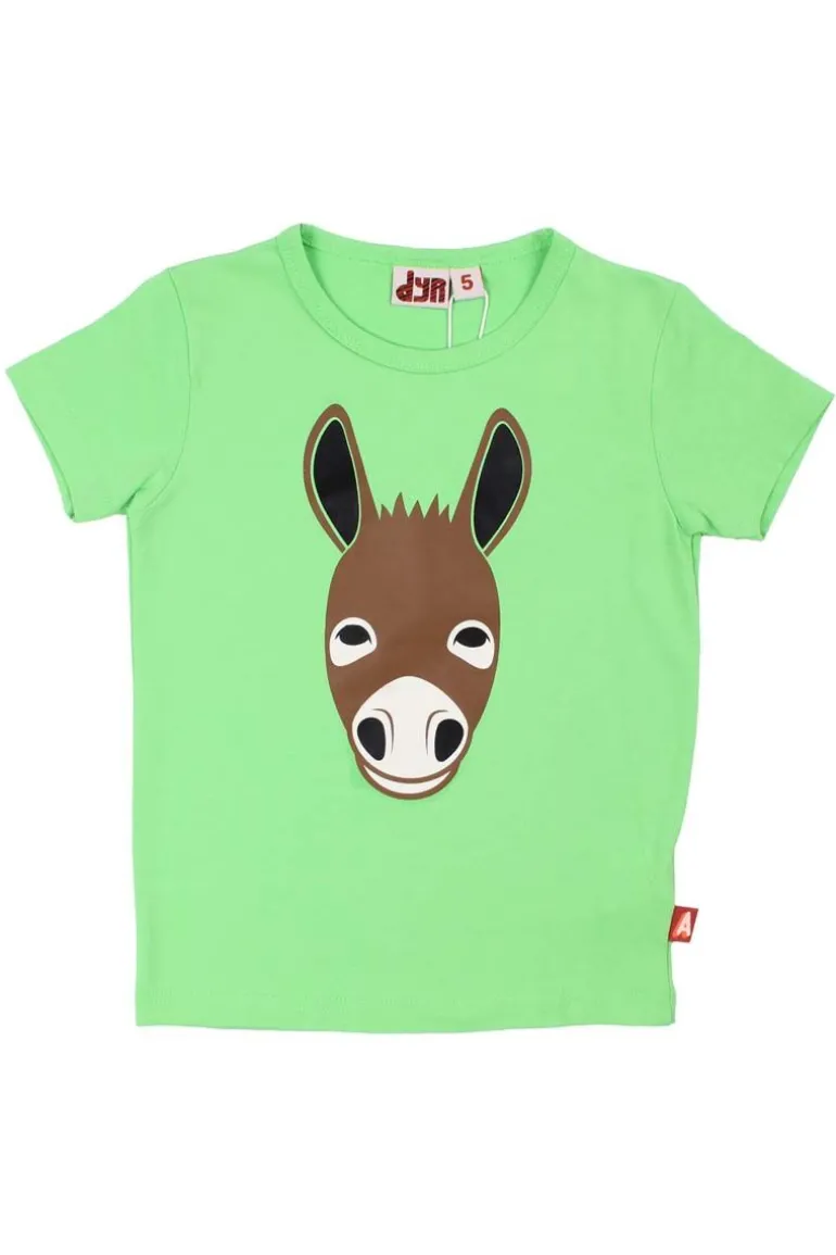 Danefæ Dyrgrowl T Bright Green AESEL | Børn T-shirts