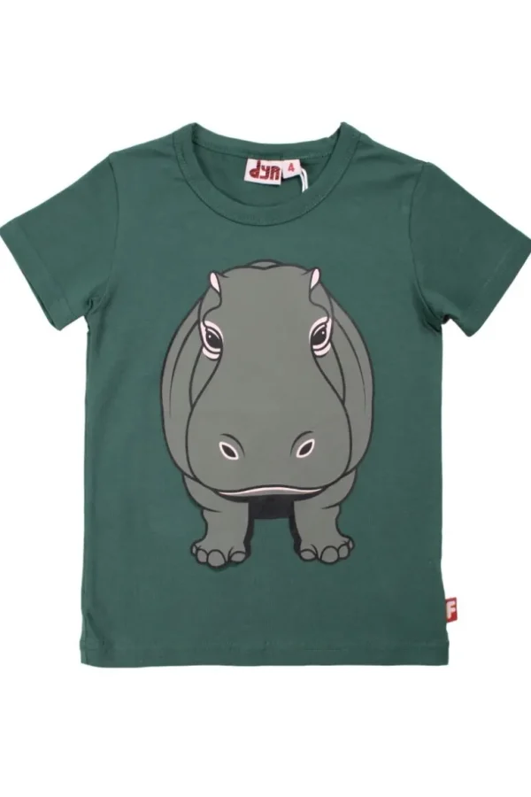 Danefæ Dyrgrowl T Dk Khaki FLODHEST | Børn T-shirts