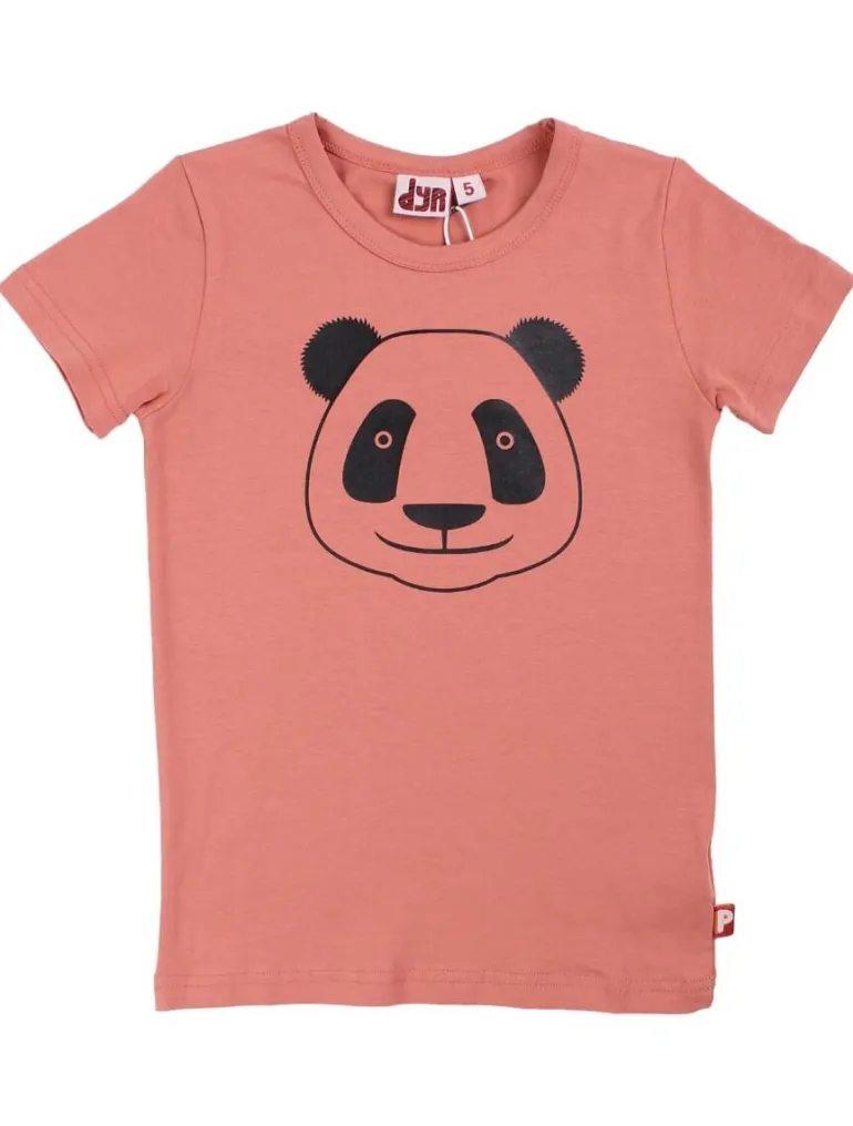 Danefæ Dyrgrowl T Old Rose PANDA | Børn T-shirts