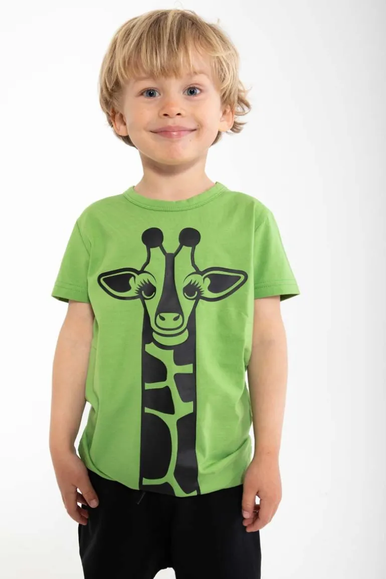 Danefæ Dyrgrowl T Olive GIRAF | Børn T-shirts