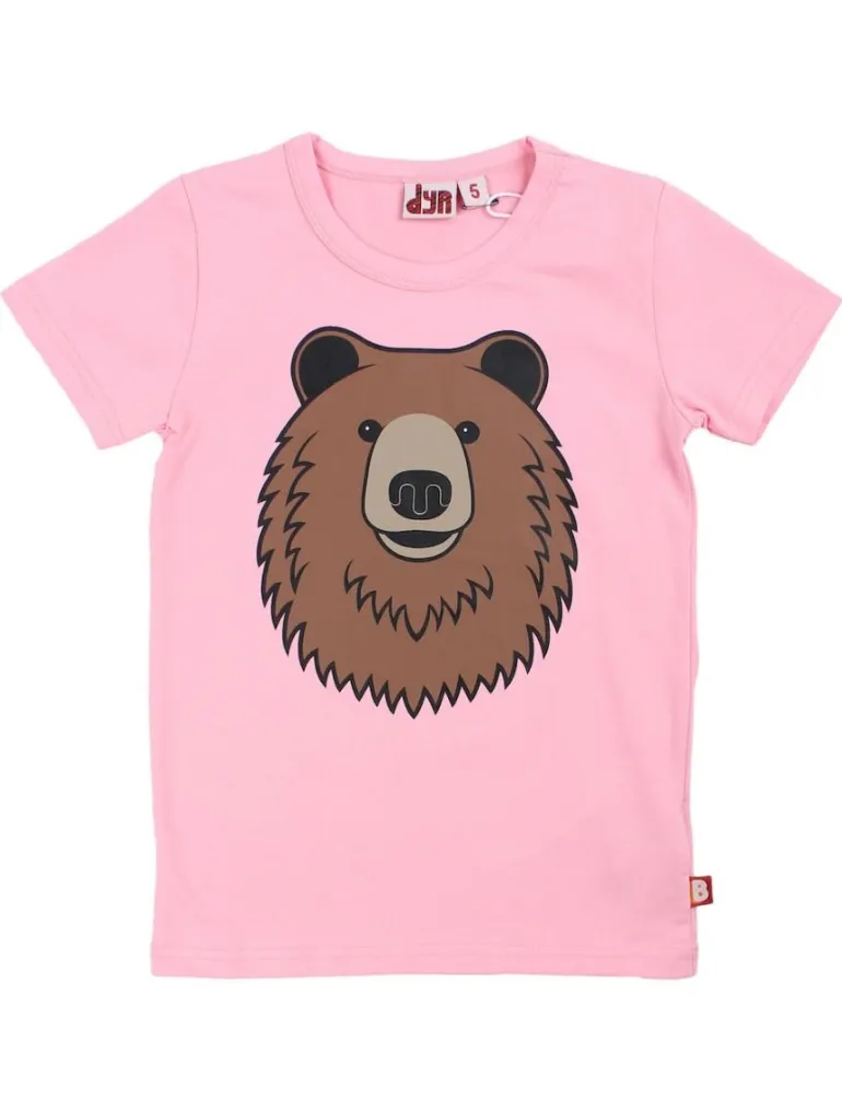 Danefæ Dyrgrowl T Pastel Pink BRUN BJOERN | Børn T-shirts