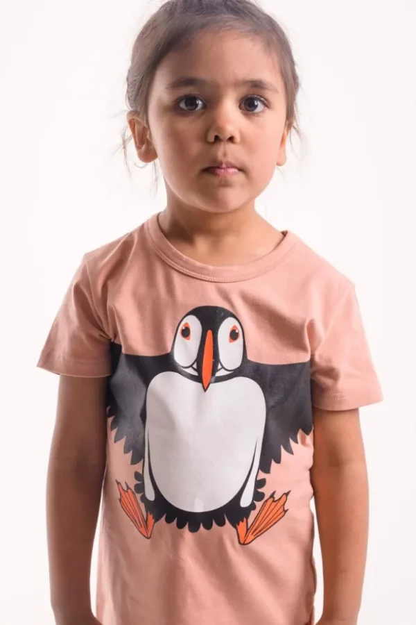 Danefæ Dyrgrowl T Rose Beige SOEPAPEGOEJE | Børn T-shirts