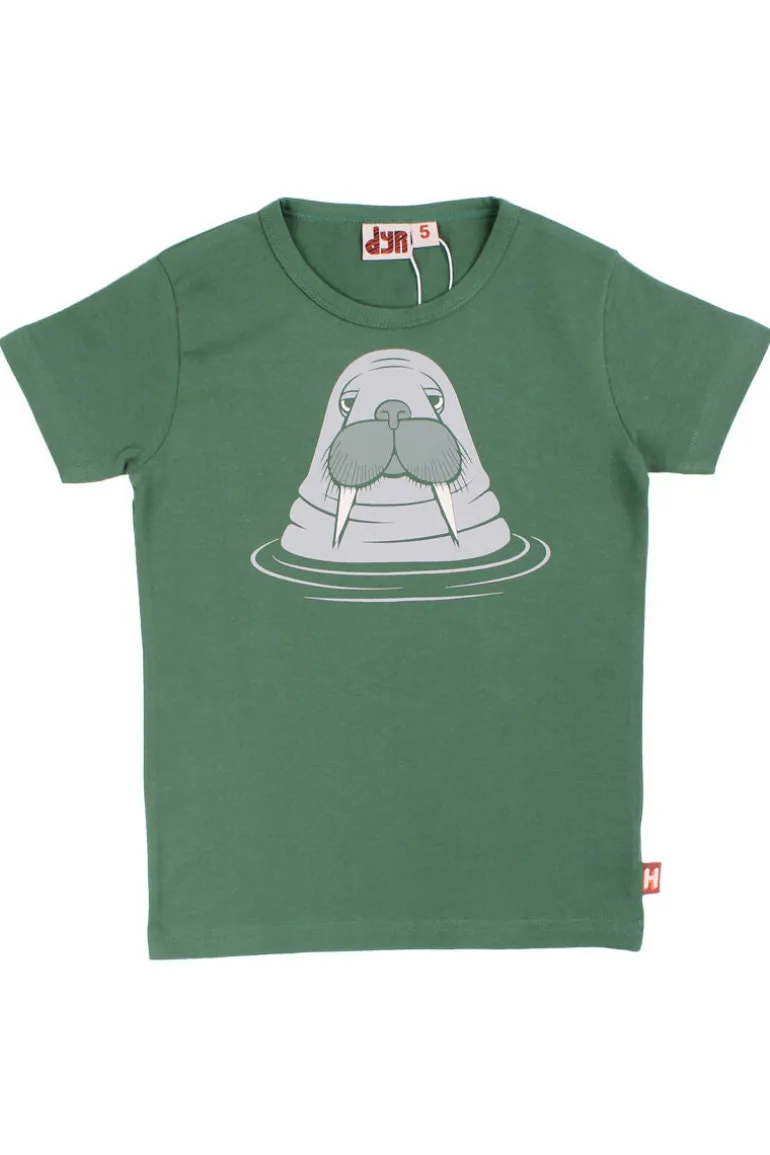 Danefæ Dyrgrowl T Rover Khaki HVALROS | Børn T-shirts
