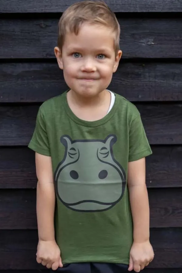 Danefæ Dyrgrowl T Safari FLODHEST | T-shirts