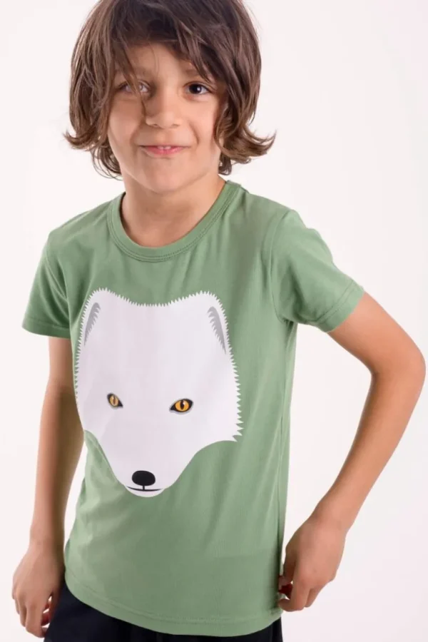 Danefæ Dyrgrowl T Sage POLARRAEV | Børn T-shirts