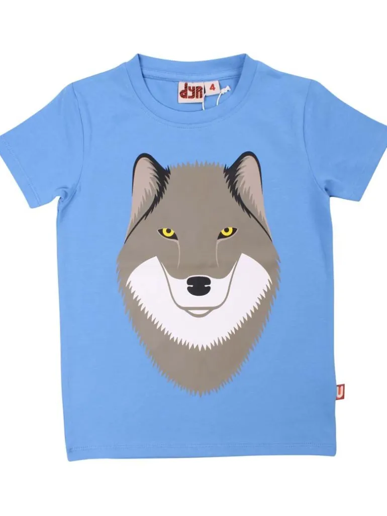 Danefæ Dyrgrowl T Bright Blue ULV | Børn T-shirts