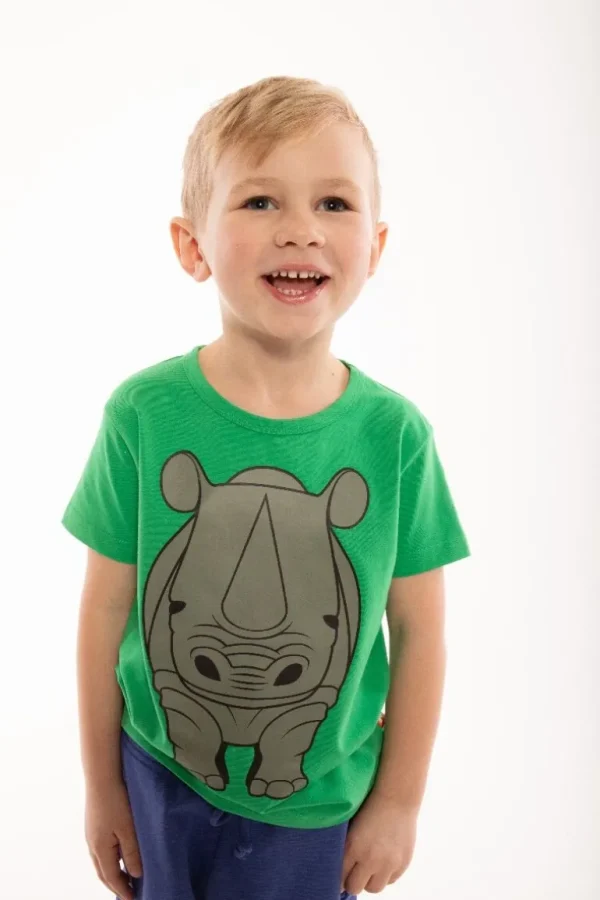 Danefæ Dyrgrowl T Din Ven Green NAESEHORN | Børn T-shirts