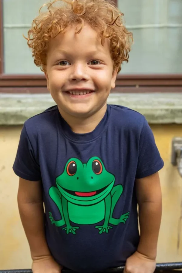 Danefæ Dyrgrowl T Dk Navy FROE | Børn T-shirts