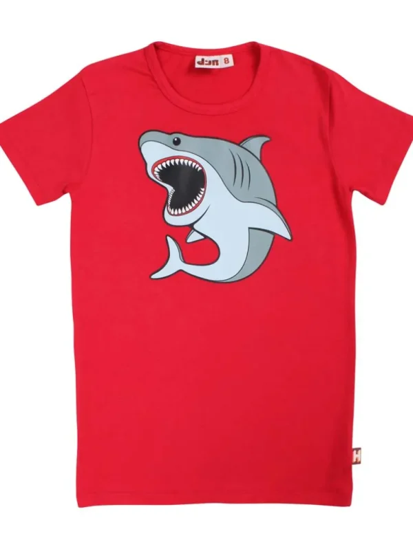 Danefæ Dyrgrowl T Red HVIDHAJ | Børn T-shirts