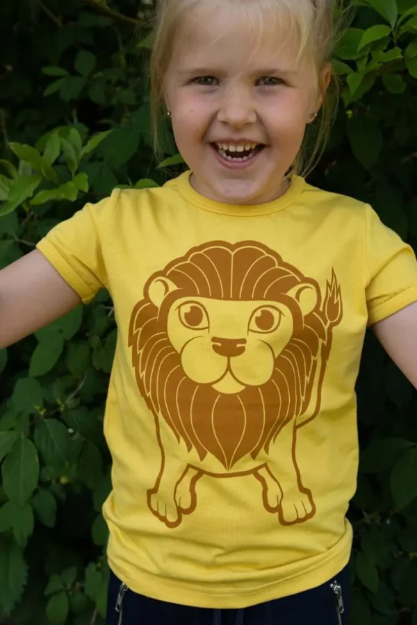 Danefæ Dyrhide T Faded Yellow LOEVE | Børn T-shirts