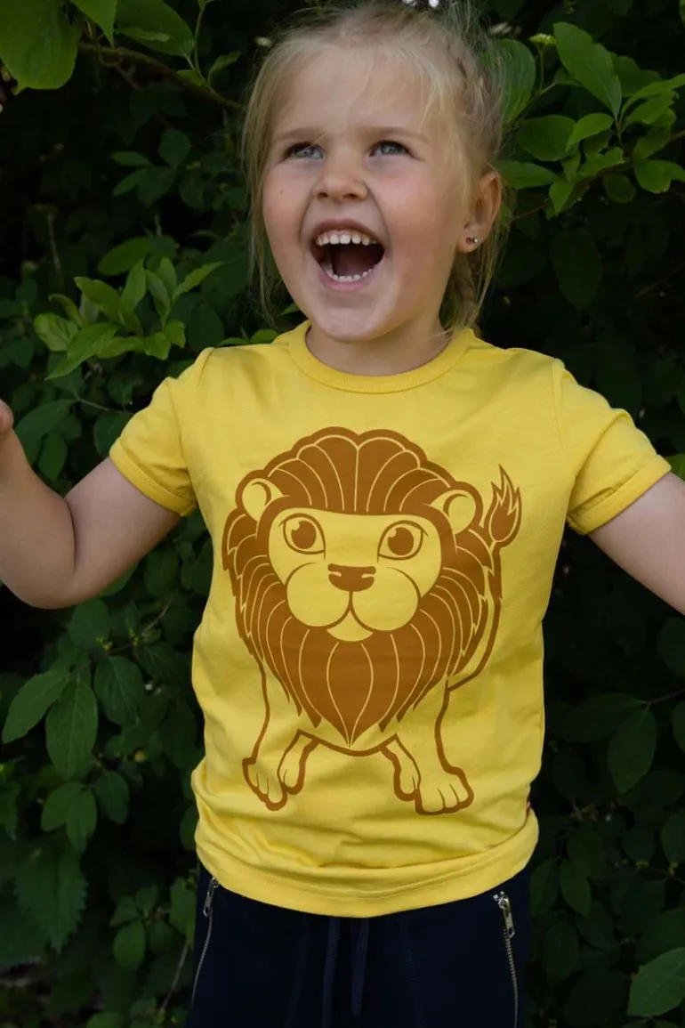 Danefæ Dyrhide T Faded Yellow LOEVE | Børn T-shirts