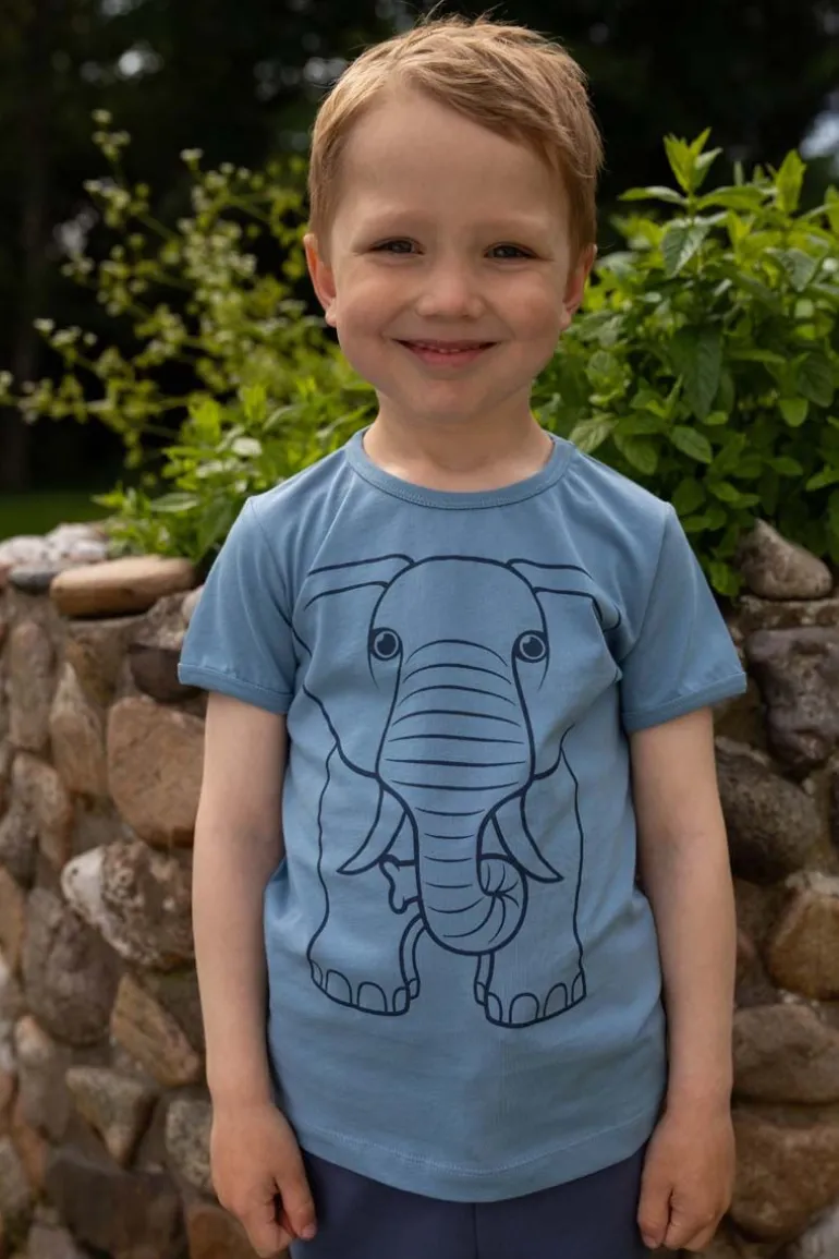 Danefæ Dyrhide T Porcelaine OUTLINE ELEFANT | Børn T-shirts