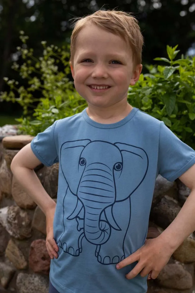 Danefæ Dyrhide T Porcelaine OUTLINE ELEFANT | Børn T-shirts