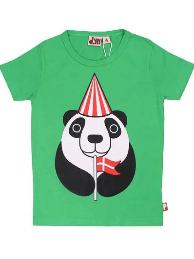 Danefæ Dyrhowl T Warm Green HURRA PANDA | Børn T-shirts