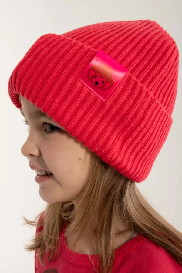 Danefæ Dyrland Cotton Beanie Bright Pink | Børn Vanter Og Huer