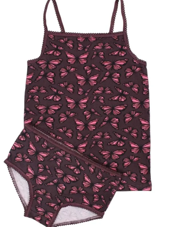 Danefæ Dyrnest Undie Set AOP Grey Viola FLUTTER | Børn Undertøj | Undertøj